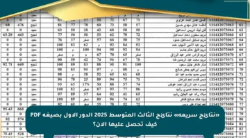 «نتائج سريعة» نتائج الثالث المتوسط 2025 الدور الاول بصيغة PDF كيف تحصل عليها الآن؟